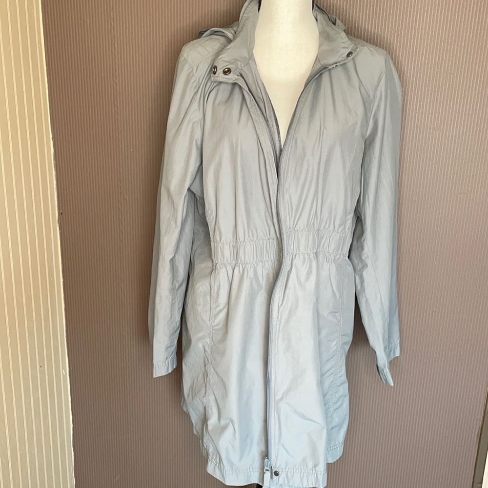 Eileen fisher light weight gray long  jacket